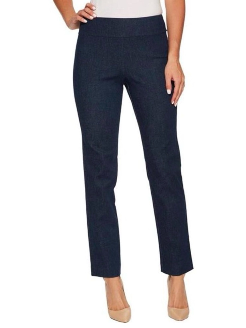 Krazy Larry Dark Wash Pull-On Denim Pants Size 12